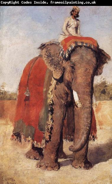 Edwin Lord Weeks A State Elephant at Bikaner Rajasthan